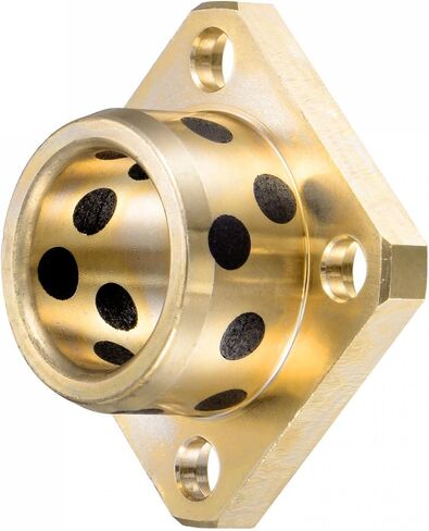 uxcell Sleeve Bearings 20mm Bore 28mm OD 20mm Length Square Flanged Wrapped Oilless Bushings in Saudi Arabia