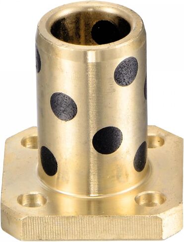 uxcell Sleeve Bearings 20mm Bore 28mm OD 20mm Length Square Flanged Wrapped Oilless Bushings in Saudi Arabia