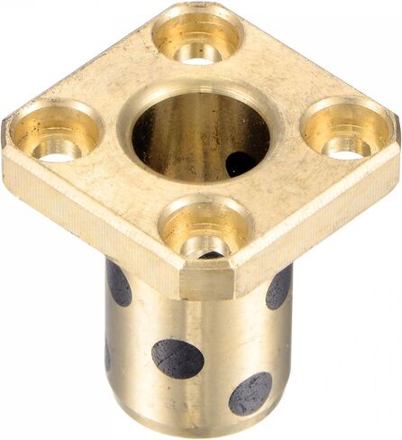 uxcell Sleeve Bearings 20mm Bore 28mm OD 20mm Length Square Flanged Wrapped Oilless Bushings in Saudi Arabia