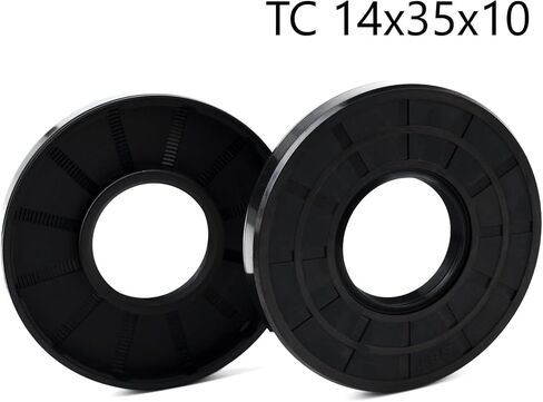 XIKE قطعتان من ختم الزيت، أختام الشفاه TC 15 مم × 35 مم × 8 مم غطاء مطاطي من النتريل شفة مزدوجة مع زنبرك، ختم عمود الزيت مناسب لعمود التحمل in Kuwait