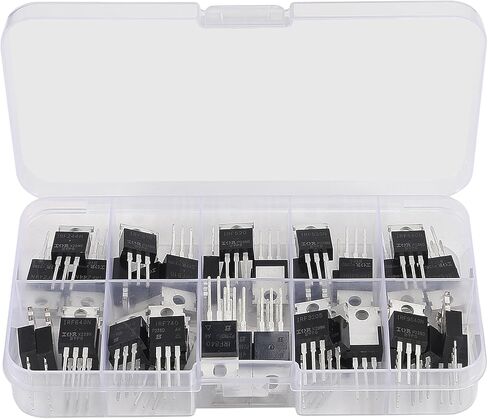 10 القيم 50 قطعة IRFZ44N IRF510N IRF530N IRF540N IRF640N IRF740 IRF840 IRF3205 IRF9540 IRF سلسلة الترانزستورات MOSFET مجموعة متنوعة in Kuwait