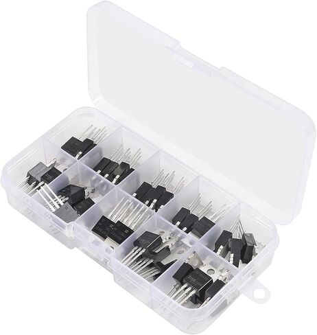 10 القيم 50 قطعة IRFZ44N IRF510N IRF530N IRF540N IRF640N IRF740 IRF840 IRF3205 IRF9540 IRF سلسلة الترانزستورات MOSFET مجموعة متنوعة in Kuwait