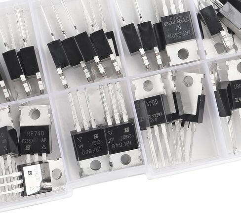 10 القيم 50 قطعة IRFZ44N IRF510N IRF530N IRF540N IRF640N IRF740 IRF840 IRF3205 IRF9540 IRF سلسلة الترانزستورات MOSFET مجموعة متنوعة in Kuwait