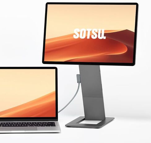 SOTSU FlipAction Elite 16" | 4K Portable Monitor | 3840 x 2400 (UHD+) | 60 Hz | 100% DCI-P3 | 450 Nits | Pivot Rotate | Full Metal CNC | Perfect Match for Mac and Windows (Space Black) | 3840x2400 (UHD+) | 60Hz | 100% DCI-P3 | 450 Nits | Pivot Rotate | Fu in Saudi Arabia