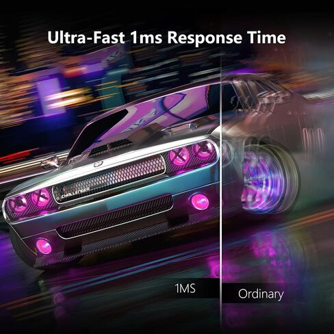 شاشة INNOCN 27G1S Plus مقاس 27 بوصة للألعاب 240 هرتز 1440 بكسل 2K QHD G-Sync متوافقة مع شاشة الكمبيوتر المكتبي IPS السريعة للكمبيوتر المكتبي 1 مللي ثانية DisplayPort HDMI 2.1 حامل قابل للتعديل الارتفاع، قابل للتركيب - أسود in Kuwait