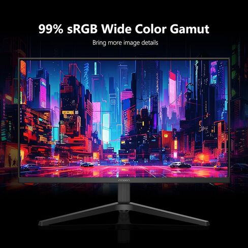 شاشة INNOCN 27G1S Plus مقاس 27 بوصة للألعاب 240 هرتز 1440 بكسل 2K QHD G-Sync متوافقة مع شاشة الكمبيوتر المكتبي IPS السريعة للكمبيوتر المكتبي 1 مللي ثانية DisplayPort HDMI 2.1 حامل قابل للتعديل الارتفاع، قابل للتركيب - أسود in Kuwait
