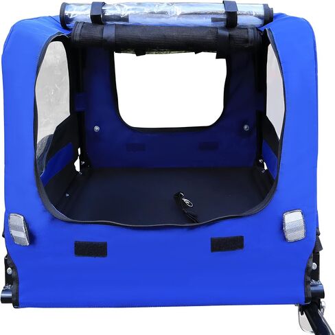 Bike Pet Trailer, for Small & Large Dogs, Folding Frame Pets Carrier for Camping, Universal Bicycle Coupler, Quick Release Wheels, Adjustable in Saudi Arabia