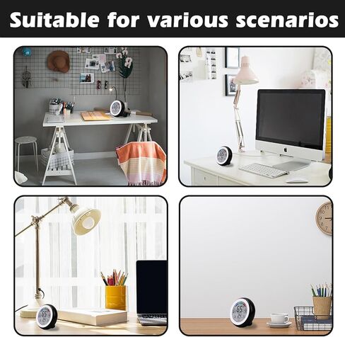 Reptile Terrarium Thermometer Hygrometer, Reptile Thermometer and Humidity Gauge with Touch Screen & Suction Cup, High-Accuracy Digial Display Humidity Gauge for Aquarium Tank and Pet Rearing Box in Kuwait