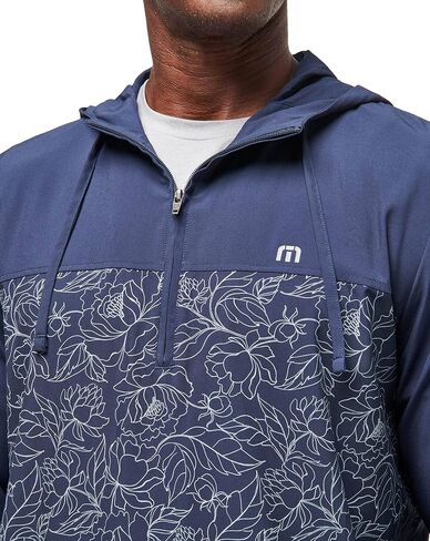 سترة بغطاء للرأس بسحاب ربع أوركيد من TravisMathew للرجال من TravisMathew، توتال إكليبس in Saudi Arabia