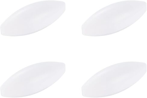 MECCANIXITY محرك مغناطيسي خلاط قضيب تحريك 35 مم (1.38 بوصة) × 15 مم شكل الزيتون PTFE طلاء مغناطيس أبيض للمختبر 4 قطعة in Kuwait