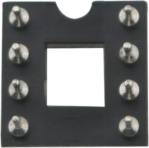 DIP IC المقبس CHENJIN 10 قطعة 2.54 مللي متر الملعب 7.6 صف الملعب 2 صف 8 دبابيس مستديرة لحام نوع DIP IC رقاقة محول مأخذ التوصيل in Kuwait
