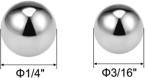 uxcell 1/4", 3/16" Bearing Balls 440C Stainless Steel Precision Balls 150pcs in Saudi Arabia