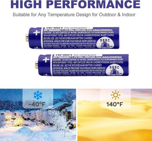 8Pack BK-30AAABU Ni-MH AAA Rechargeable Batteries 300mah AAA Ni-MH Rechargeable Batteries 1.2V for Panasonic Cordless Phones, Remote Controls, Electronics in Saudi Arabia