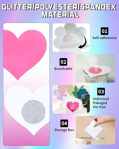 مجموعة فطائر الحلمة اللامعة من ريف باستيز، 15 زوجًا + 9 أزواج in Kuwait