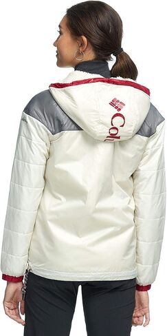 Columbia Women's Lodge Pullover Jacket, Chalk, City Grey, Medium in Saudi Arabia