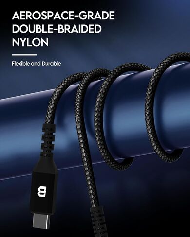 كابل BrexLink USB C، شاحن USB 3A من النوع C، كابل شحن سريع لهاتف Samsung Galaxy S22 Plus Ultra S21 S22 Plus، Moto G7 G8، شاحن USB آخر من النوع C (6.6أقدام+6.6أقدام، رمادي)... in Kuwait