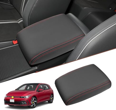 لـ 2013-2019 Volkswagen VW Golf 7 MK7 MK7.5 مسند ذراع وحدة التحكم المركزية 2019 Golf 7 MK7 MK7.5 غطاء صندوق مقعد وحدة التحكم المركزية حامي السيارات وحدة التحكم المركزية وسادة ناعمة in Kuwait