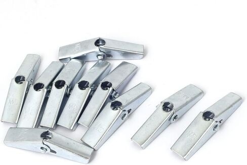 Uxcell 50 مللي متر طول M5 أنثى موضوع الربيع تحميل جوفاء جدار مرساة الجناح المكسرات 10 قطعة in Kuwait