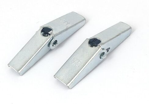 Uxcell 50 مللي متر طول M5 أنثى موضوع الربيع تحميل جوفاء جدار مرساة الجناح المكسرات 10 قطعة in Kuwait