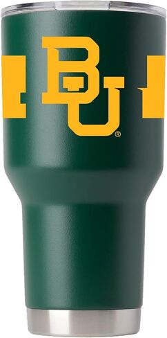 كوب أخضر من Gametime Sidekicks Baylor سعة 30 أونصة - مرخص رسميًا، 18/8 من الفولاذ المقاوم للصدأ، جدار مزدوج، معزول بالفراغ، شعارات مطبوعة بالأشعة فوق البنفسجية LED، بدون عرق، يبقى ساخنًا/باردًا - 360 غلافًا in Saudi Arabia