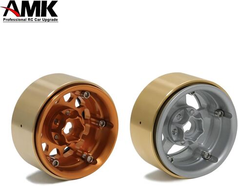 4Pcs TRX4 Brass Wheel Weights Internal 1.9 Beadlock Rings of Bead Lock Wheels for 1/10 RC Crawler Redcat TRX6 Capra VS4-10 TF2 Element Enduro CC01 Axial SCX10 Upgrades (Gilded Black) in Saudi Arabia