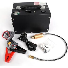 Pcp Air Compressor,4500psi 30mpa/300 Bar Automatic Stop Pump,Oil/Water Free,Powered By Car 12v Dc Or Home 110v Ac,Paintball Air Compressor,Scuba Air Compressor in Kuwait