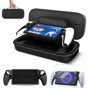 TNP Carrying Case for PlayStation Portal - Handheld Travel Case for PS5 Portable with Silicone Protective Case & 2 Pack Screen Protector - Carry Bag Case for PS Portal w/ Scratch-Proof & Waterproof in Saudi Arabia