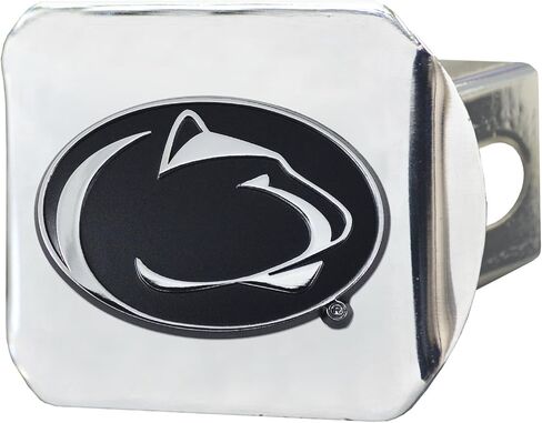 FANMATS 15088 Penn State Nittany Lions Chrome Metal Hitch Cover with Chrome Metal 3D Emblem in Saudi Arabia