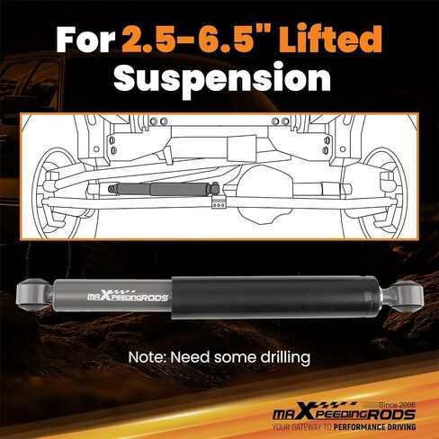 مثبت التوجيه المزدوج maxpeedingrods لسيارة جيب شيروكي XJ 1984-2001، لسيارة جيب رانجلر TJ LJ 1997-2006، لسيارة MJ، رانجلر روبيكون مع رفع 2.5-6.5 بوصة، إصدار G1 in Saudi Arabia