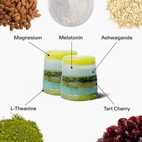 Elo Sleep Gummies | Magnesium, L-Theanine & Low Dose Melatonin for Optimized Sleep Score | Sugar-Free, Non-Groggy Formula | 28 Night Supply in Saudi Arabia