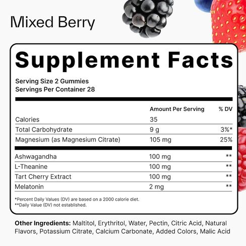 Elo Sleep Gummies | Magnesium, L-Theanine & Low Dose Melatonin for Optimized Sleep Score | Sugar-Free, Non-Groggy Formula | 28 Night Supply in Saudi Arabia