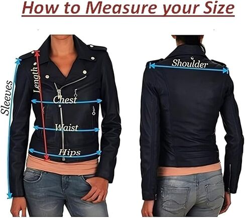 Women's Lambskin Leather Moto Biker Jacket - Winter Wear in Saudi Arabia