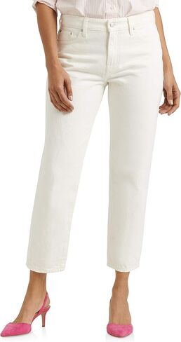 بنطلون جينز نسائي من Lucky Brand متوسط ​​الارتفاع بقصة مستقيمة، قصة طويلة، 30 عرض × 30 طول in Saudi Arabia