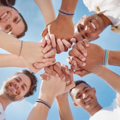 30Pcs Friendship Braided Bracelet, Woven Rope Bracelet, Wrap Friendships Bracelets for Women Men Bracelets String, Adjustable Boho Braided Friendship Anklets Birthday Gifts Party Favors in Saudi Arabia