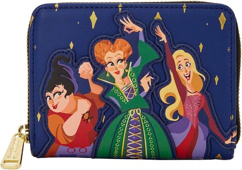 محفظة Loungefly Disney Hocus Pocus Sanderson Sisters بسحاب حول المحفظة in Saudi Arabia