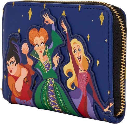 محفظة Loungefly Disney Hocus Pocus Sanderson Sisters بسحاب حول المحفظة in Saudi Arabia