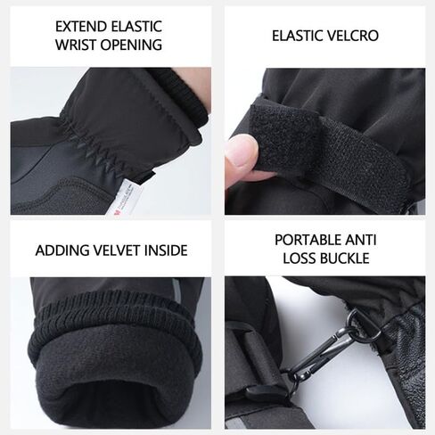 Winter Gloves for Men Women, Waterproof Warm Ski Gloves for Cold Weather, Touch Screen, Running Driving Cycling in Saudi Arabia