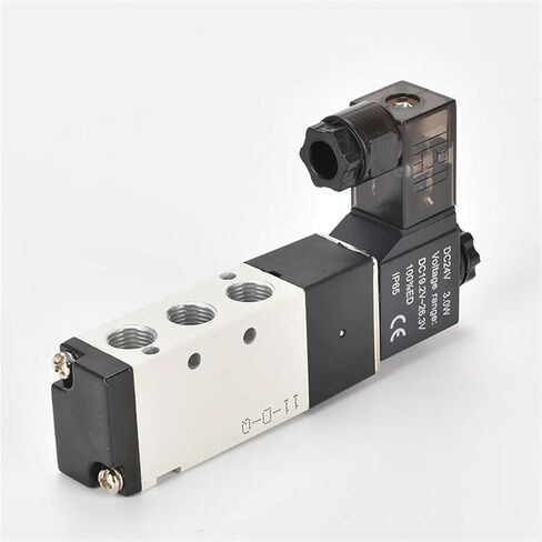 4v110-06 5 Way 2 Position DC12V 24V AC110V 220V Coil Volt Pneumatic Valve Electric Solenoid Valve Control Air Gas Magnetic(AC220V) in Saudi Arabia