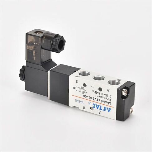4v110-06 5 Way 2 Position DC12V 24V AC110V 220V Coil Volt Pneumatic Valve Electric Solenoid Valve Control Air Gas Magnetic(AC220V) in Saudi Arabia