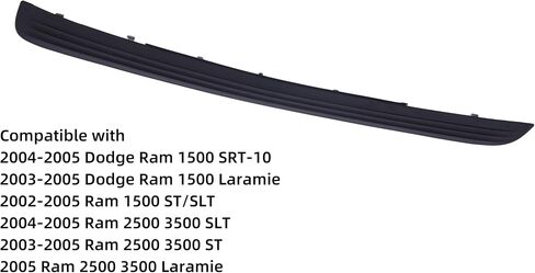 Perfit Liner New Replacement Parts Front Bumper Step Pad Compatible With 2002 2003 2004 2005 Dodge Ram 1500 2500 3500 Pickup Truck Fits CH1019102 55077342AC in Saudi Arabia