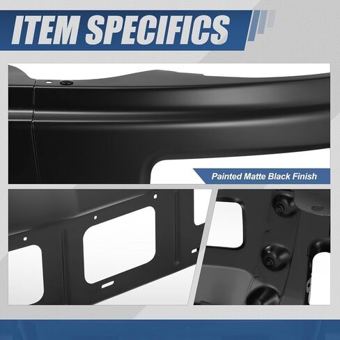 Auto Dynasty Front Bumper Impact Face Bar Compatible with 2014-2015 Chevrolet Silverado 1500, with Fog Light Cutouts and Parking Sensor Cutout, Polished Chrome in Saudi Arabia