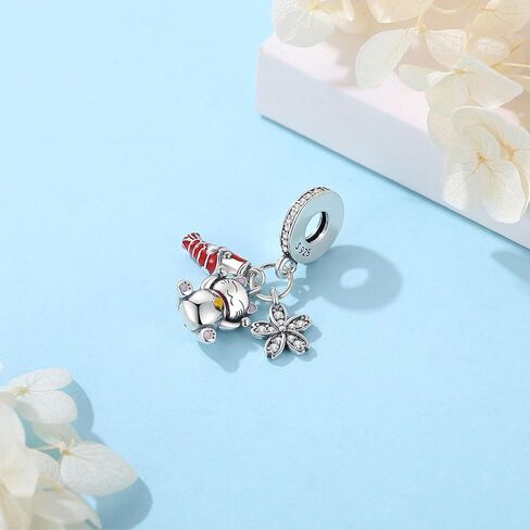 Nbsameng S925 Sterling Silver Charms Bead Compatible for Pandora Bracelets and Necklaces, DIY Jewelry for Women, Fox Mask in Saudi Arabia