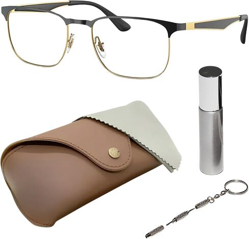 Ray-Ban RB6363 Square Shape Metal Eyeglasses with Official Eyewear Kit in Saudi Arabia