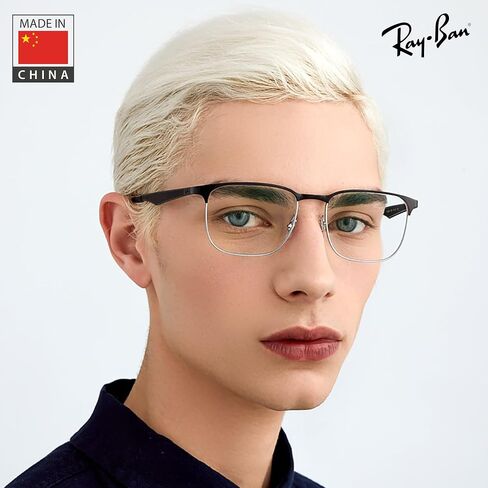 Ray-Ban RB6363 Square Shape Metal Eyeglasses with Official Eyewear Kit in Saudi Arabia
