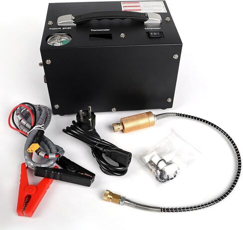 Pcp Air Compressor,4500psi 30mpa/300 Bar Automatic Stop Pump,Oil/Water Free,Powered By Car 12v Dc Or Home 110v Ac,Paintball Air Compressor,Scuba Air Compressor in Kuwait