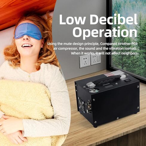 Pcp Air Compressor,4500psi 30mpa/300 Bar Automatic Stop Pump,Oil/Water Free,Powered By Car 12v Dc Or Home 110v Ac,Paintball Air Compressor,Scuba Air Compressor in Kuwait