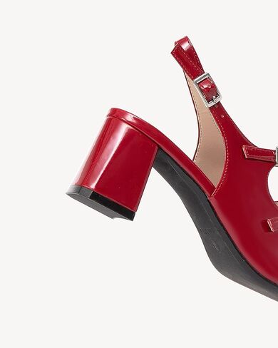 أحذية Mary Jane النسائية ذات الكعب العالي ذات الكعب العالي للنساء بمقدمة مربعة وحزام كاحل مزدوج in Kuwait