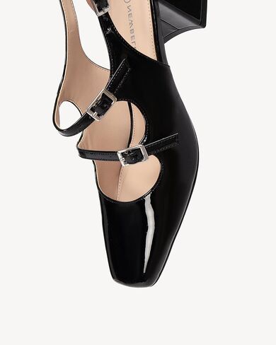 Women's Mary Jane Shoes Slingbacks Block Heels for Women Square Toe Double Ankle Strap Pumps in Kuwait
