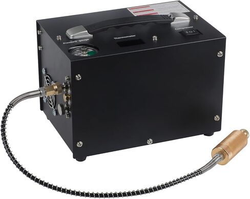 Pcp Air Compressor,4500psi 30mpa/300 Bar Automatic Stop Pump,Oil/Water Free,Powered By Car 12v Dc Or Home 110v Ac,Paintball Air Compressor,Scuba Air Compressor in Kuwait