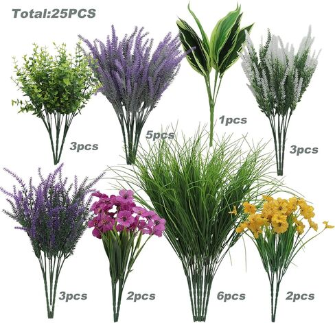 24 Bundles Fall Flowers Artificial for Decoration, Artificial Mums for Outdoor Maples Flowers for Outside Garden Yard Window Fall Decorations for Home Thanksgiving Autumn Fall Decor in Kuwait